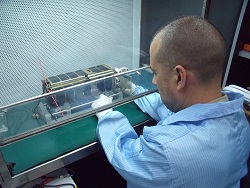 Our satellites are carefully assembled in clean room conditions